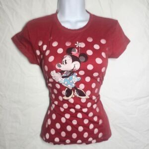 Vintage y2k studio 28 disney minnie mouse red form fit tee